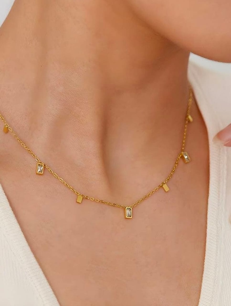 Mini Square Charms Necklace