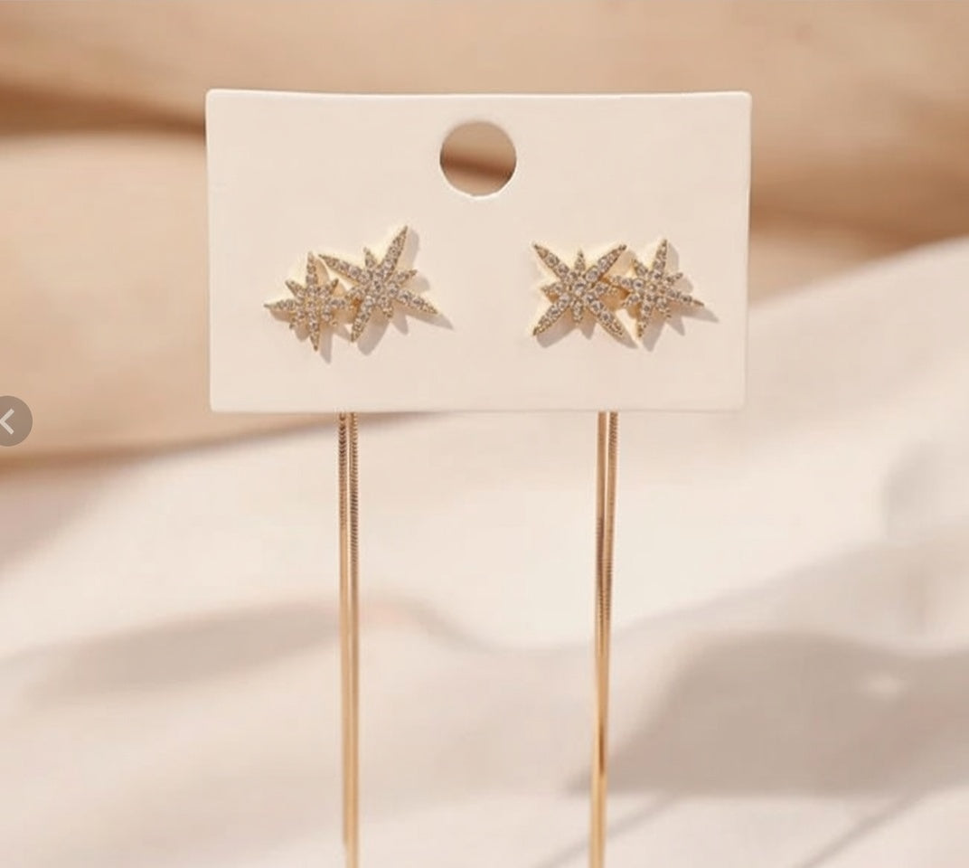 Twilight Star Long Tassel Earrings