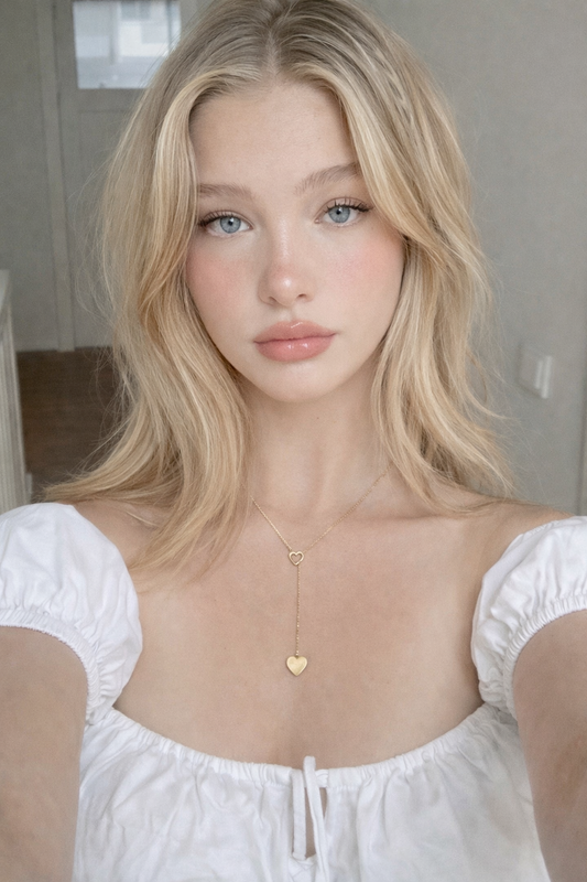 Double Heart Pull Down Chain