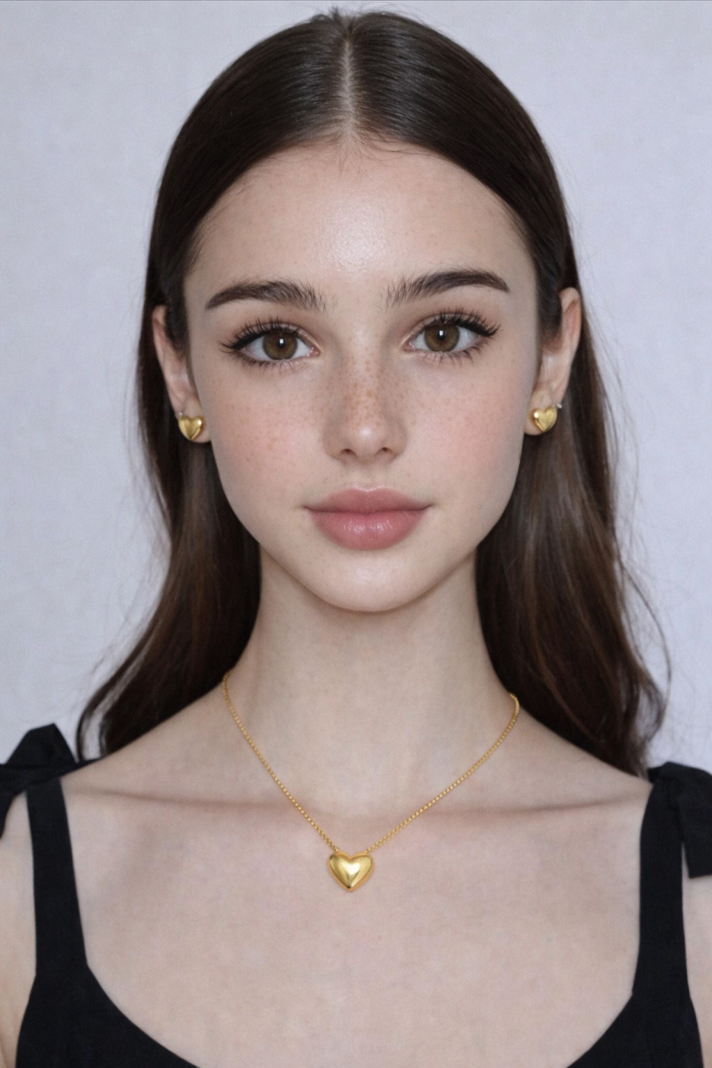 Vintage Heart Necklace Set