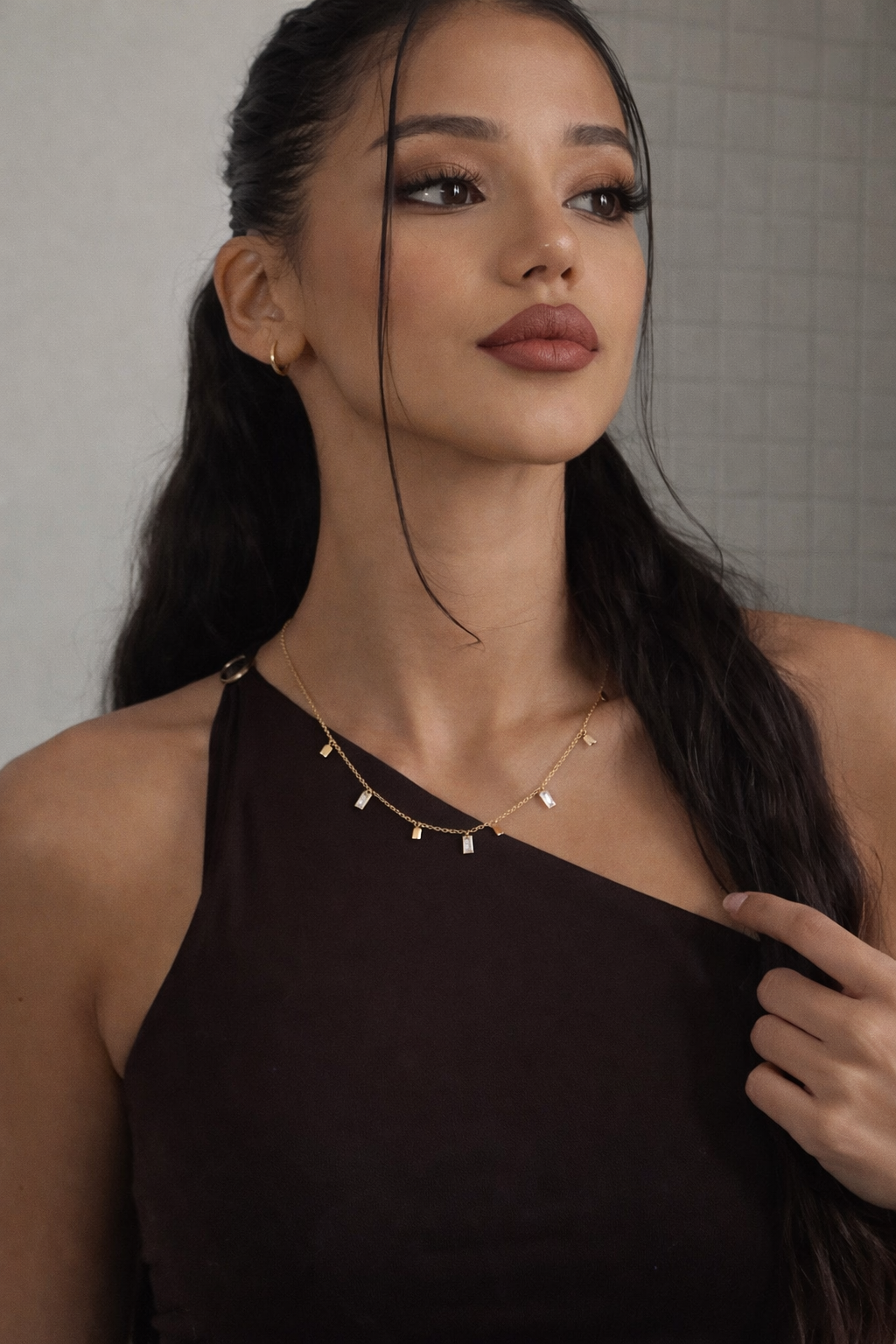 Mini Square Charms Necklace