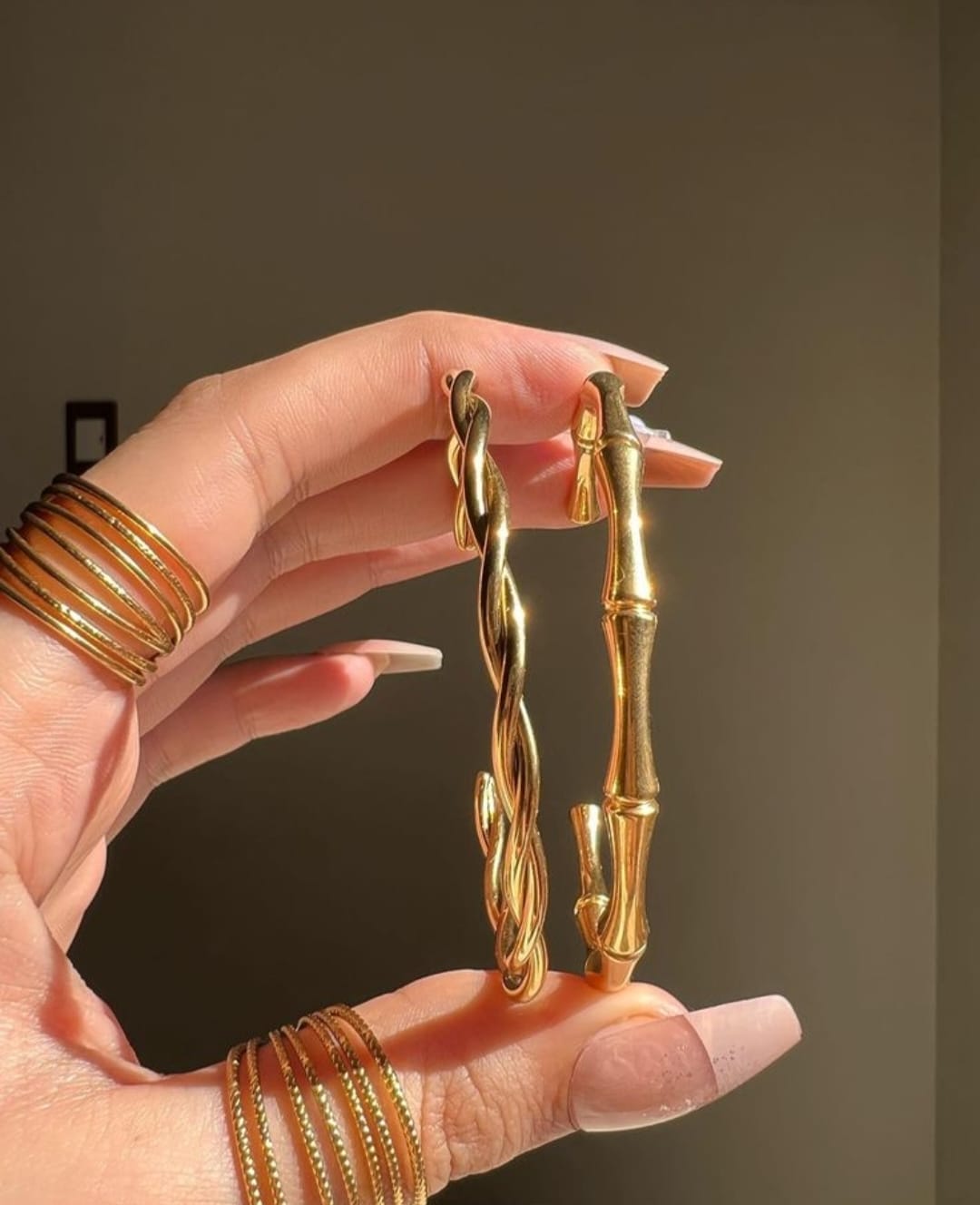 Bamboo Cuff Style Adjustable Bracelet