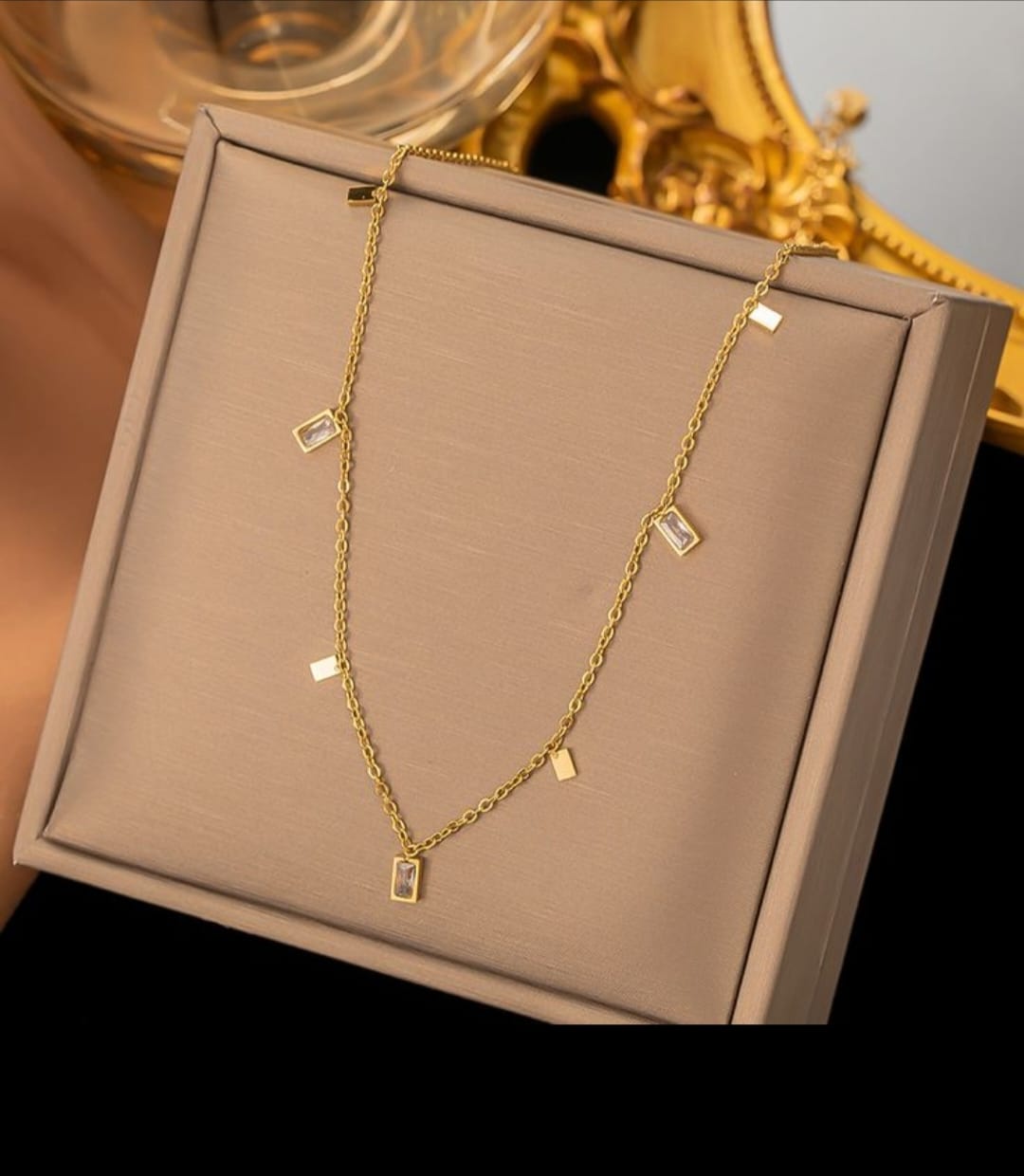 Mini Square Charms Necklace